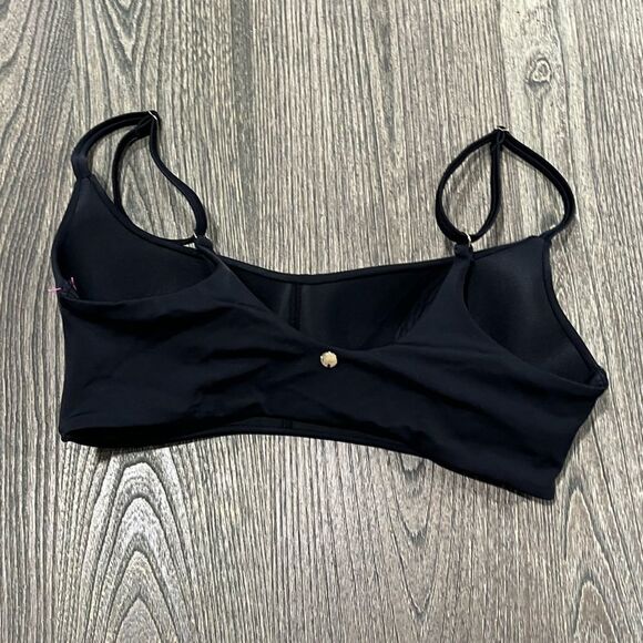 NWOT Victoria’s Secret Swimsuit Tops Padded Pullover Adjustable Strap Black M - Picture 2 of 4